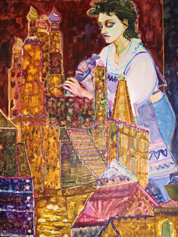 Build a castle, acrylic on canvas, 190 x 140 cm, 2021