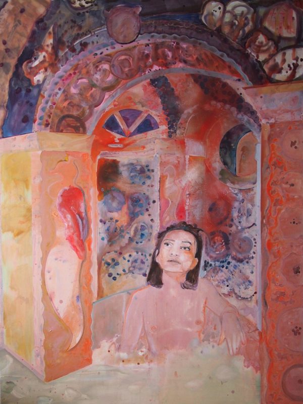 Kameň po kameni ,acrylic on canvas, 150x 200 cm, 2020