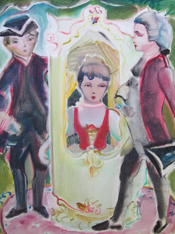 Porcelain dolls, 55 x 45,5 cm, acrylic on canvas, 2021