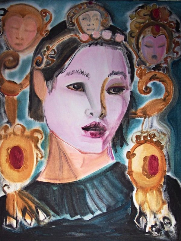 The Chinese Princess, acrylic on canvas, 60, 8 x 50 cm, 2021