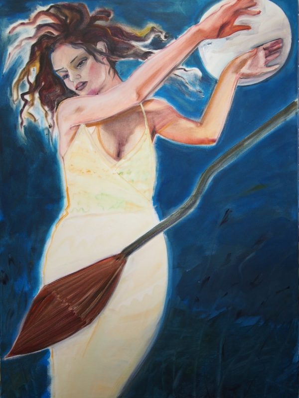 The witch ,100 x 140 cm, acrylic on canvas, 2021