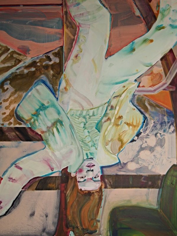 Weightless training, 120x 100 cm, acrylic on canvas, 2020